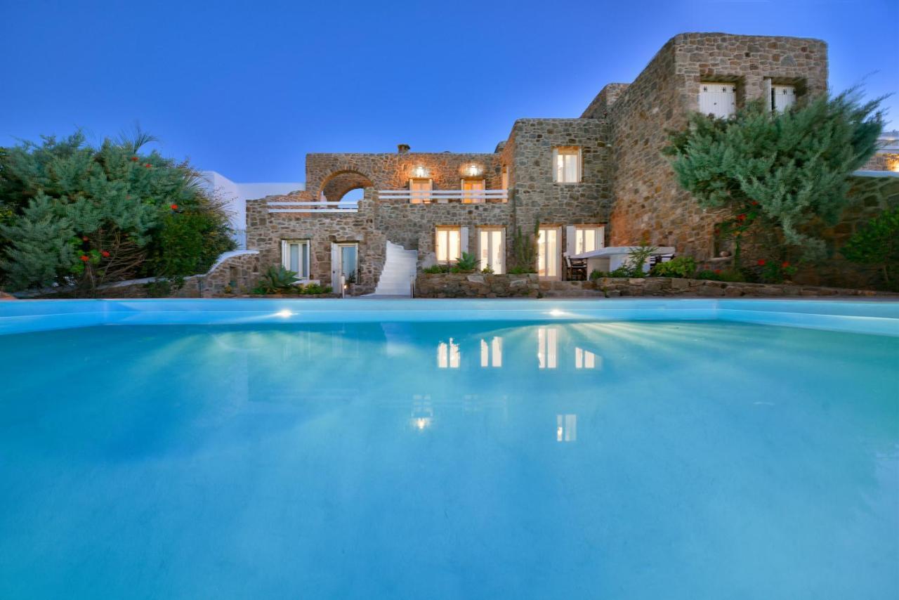 Mykonos Dream Villas Ftelia  ภายนอก รูปภาพ