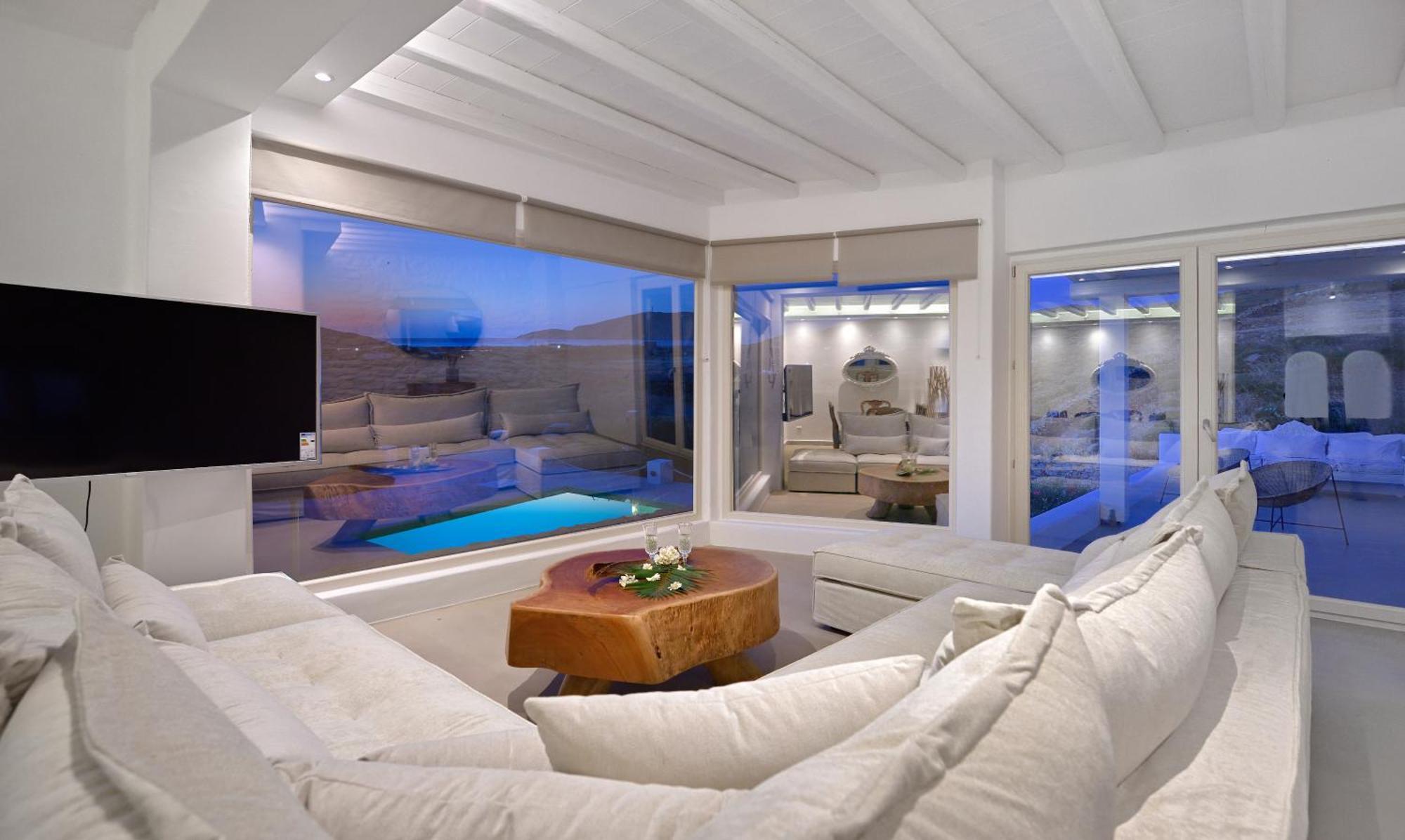 Mykonos Dream Villas Ftelia  ภายนอก รูปภาพ