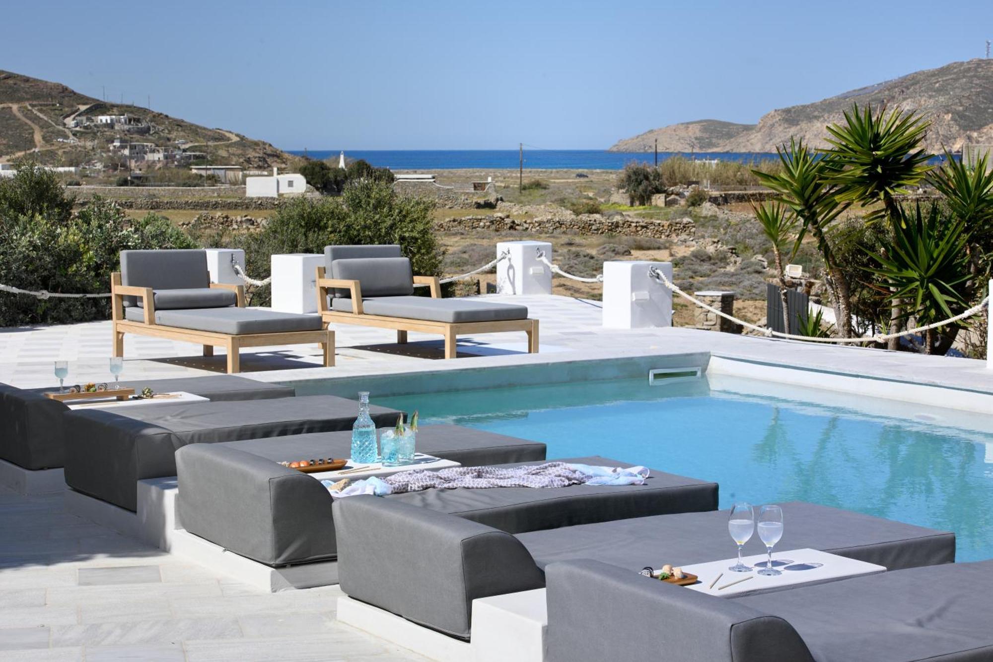 Mykonos Dream Villas Ftelia  ภายนอก รูปภาพ