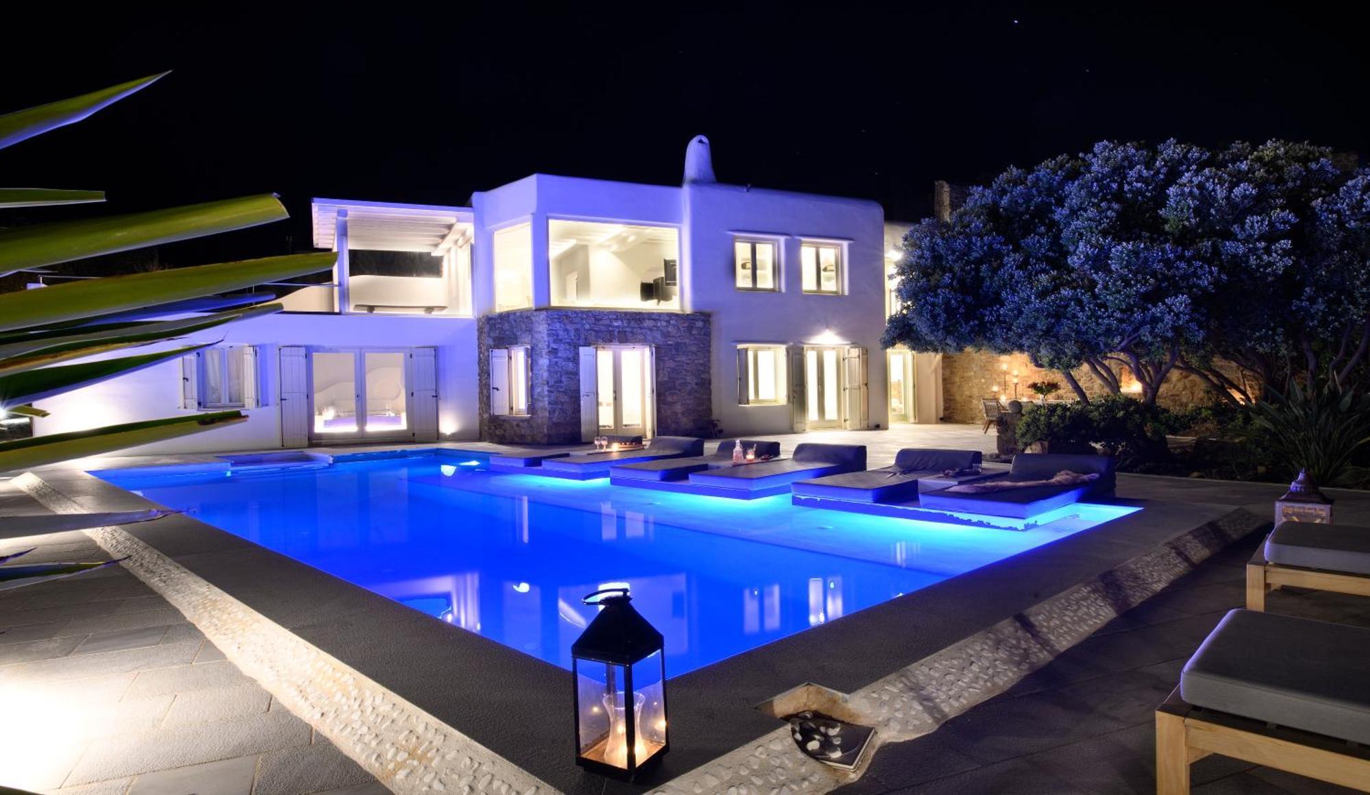 Mykonos Dream Villas Ftelia  ภายนอก รูปภาพ