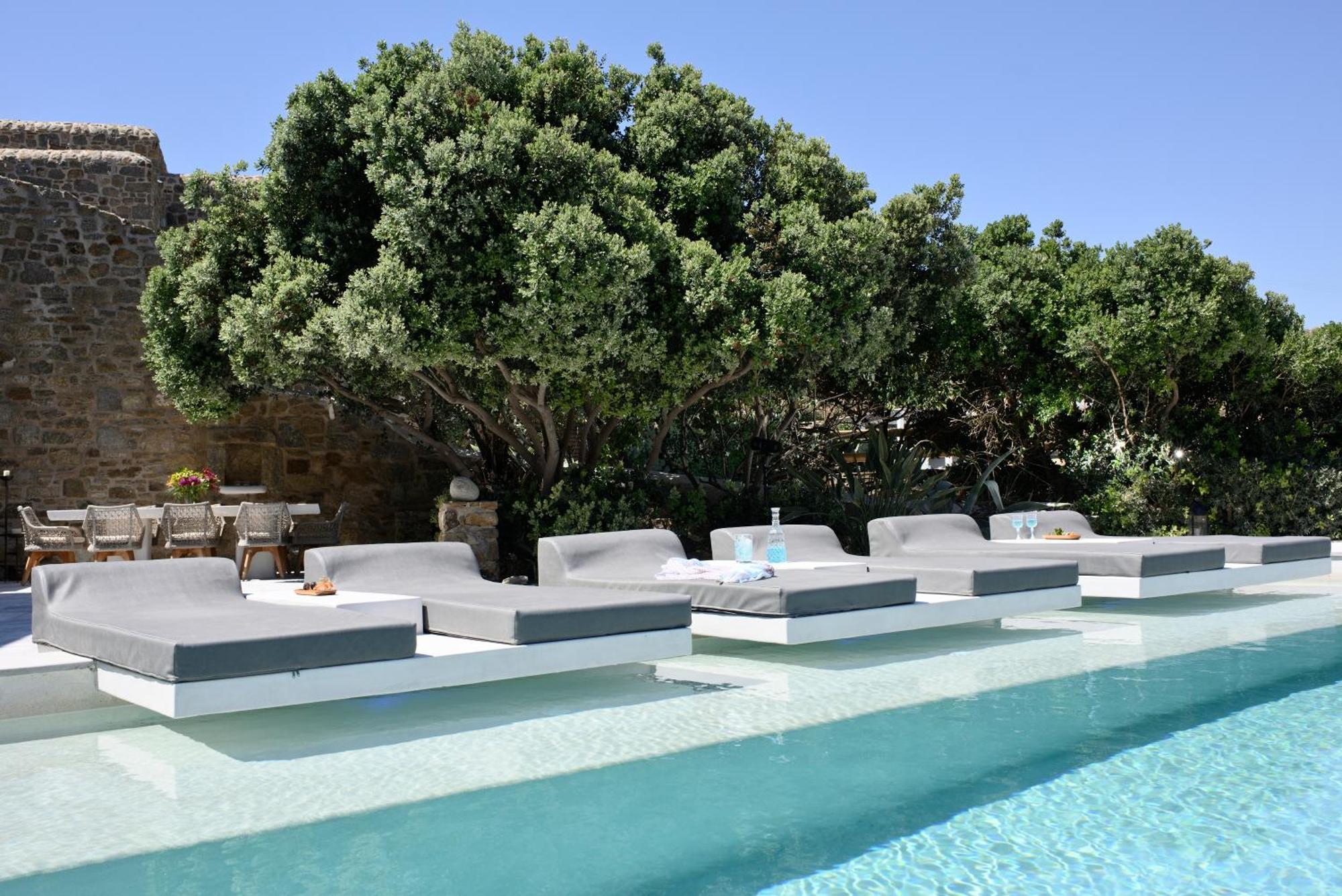 Mykonos Dream Villas Ftelia  ภายนอก รูปภาพ